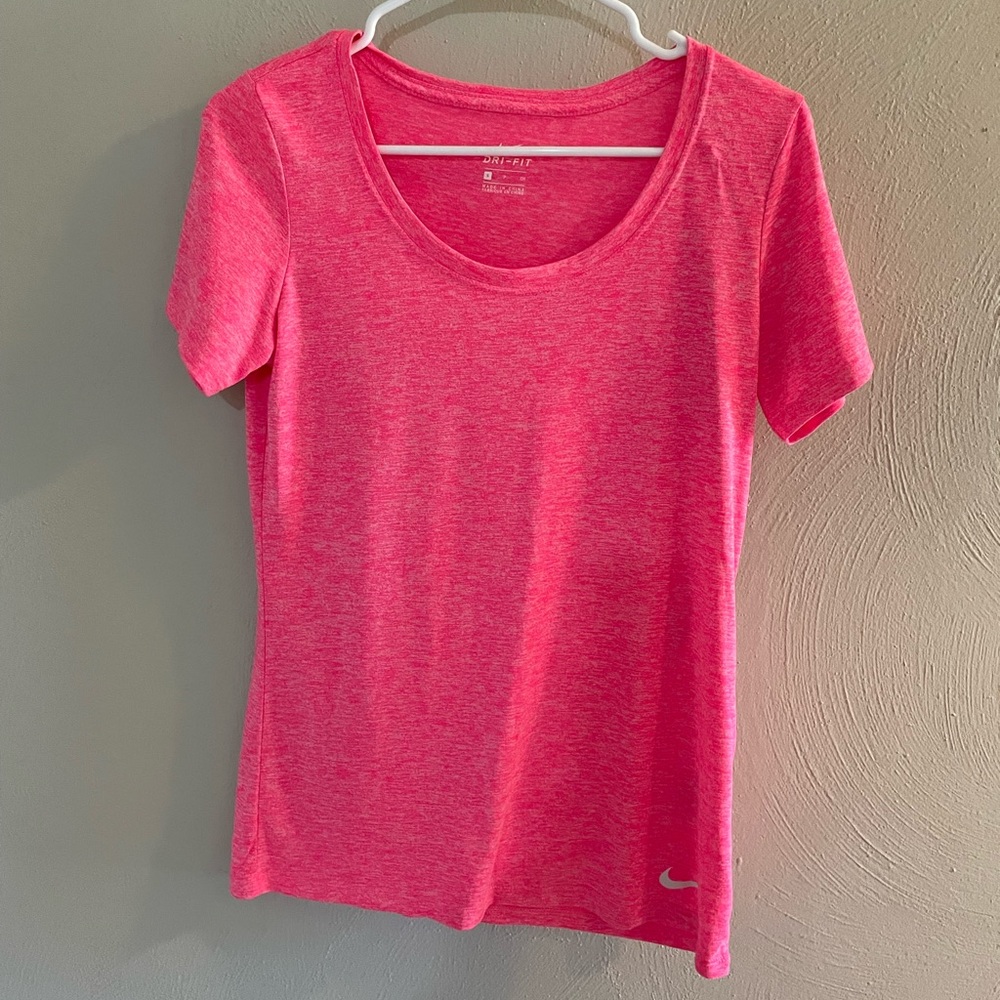 Nike Dri-Fit Pink Short Sleeve Shirt